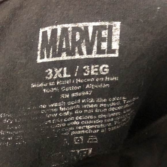 MARVEL black men’s tee shirt. Periodic table of super heroes. Size 3 XL. - Picture 3 of 7